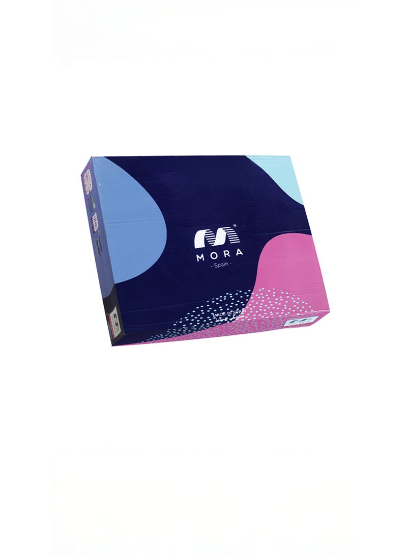 Mora spain F93 Cotton Blanket - Single Layer - Single Size - (2 Pieces)x160x220 - Color: Grey- Weight: 4.45 kg - Country of Origin: Spain. - Image 2